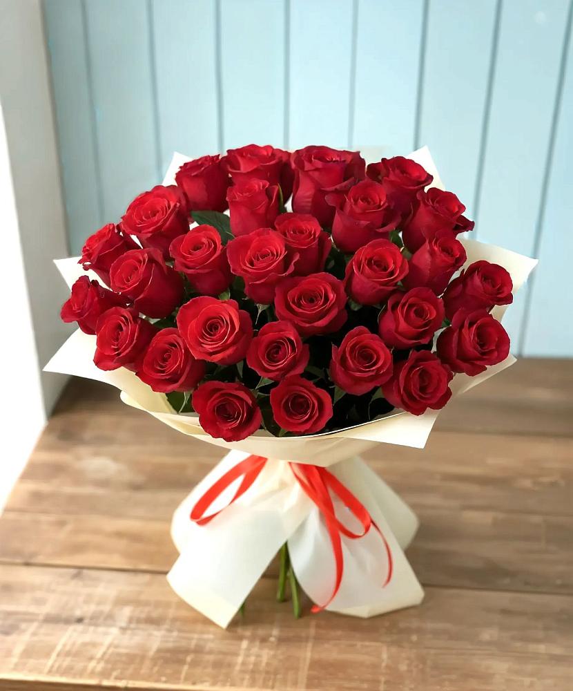 Букет 29 Красных роз в Юбилейном