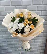 Букет цветов из:  Розы и Хризантемы в Юбилейном