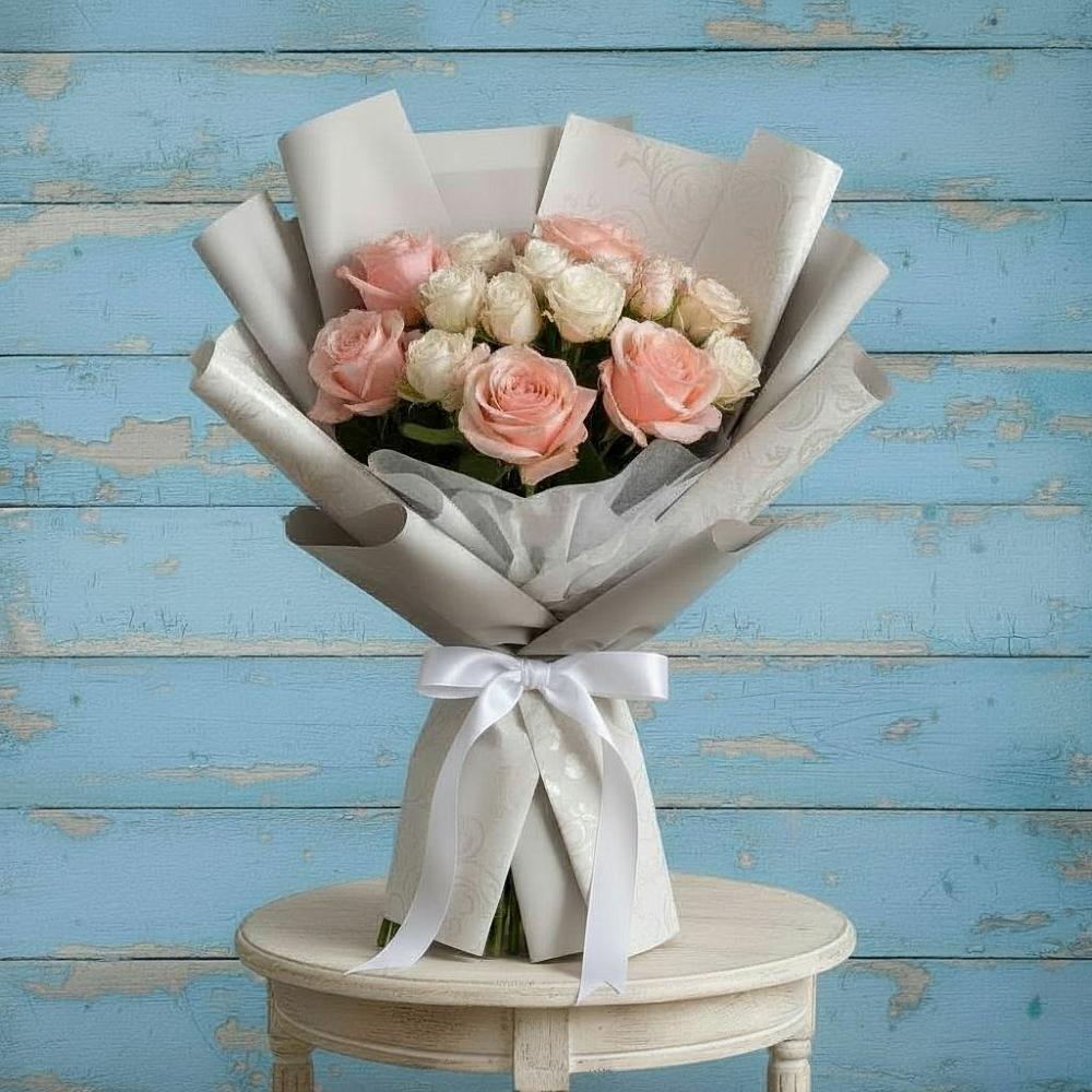 Букет цветов из: Розы в Юбилейном