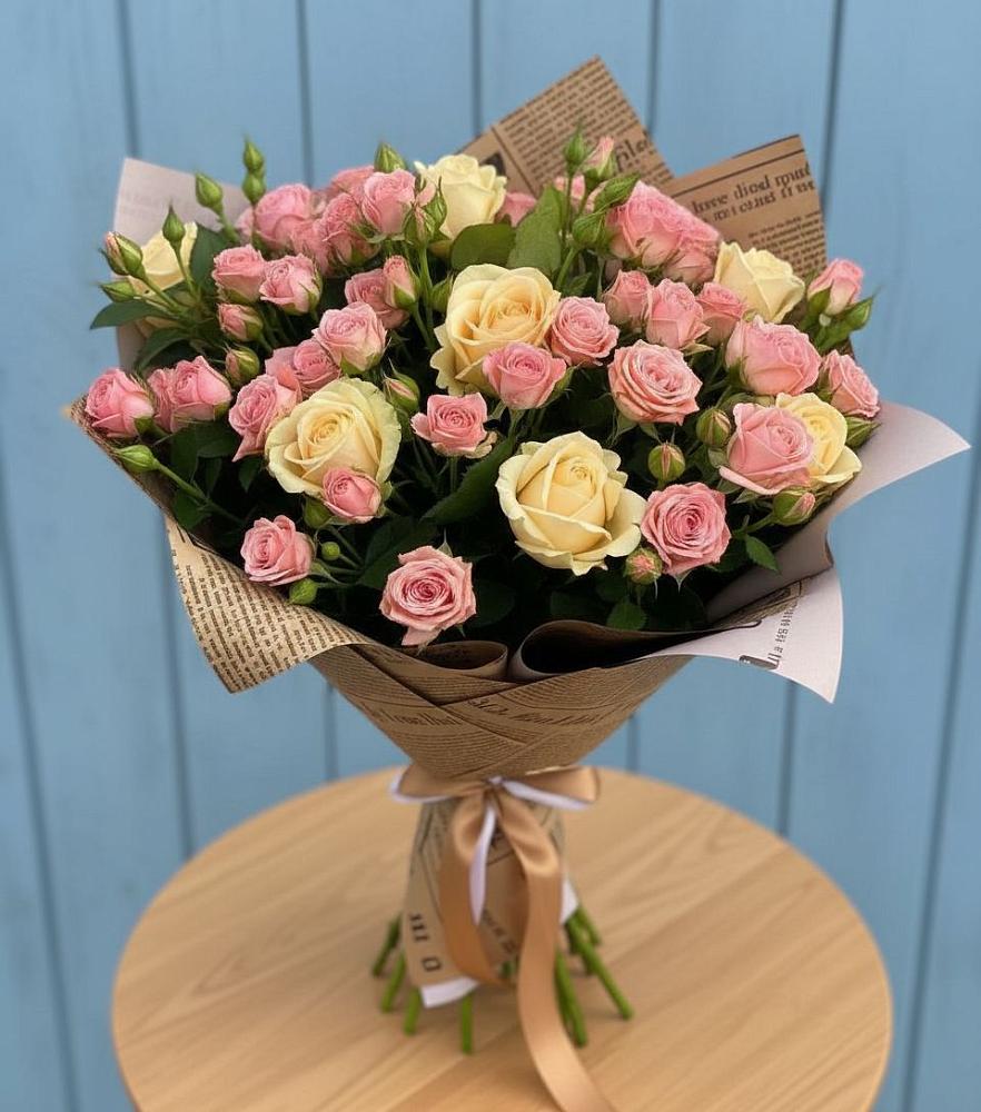 Букет цветов из: Розы в Юбилейном