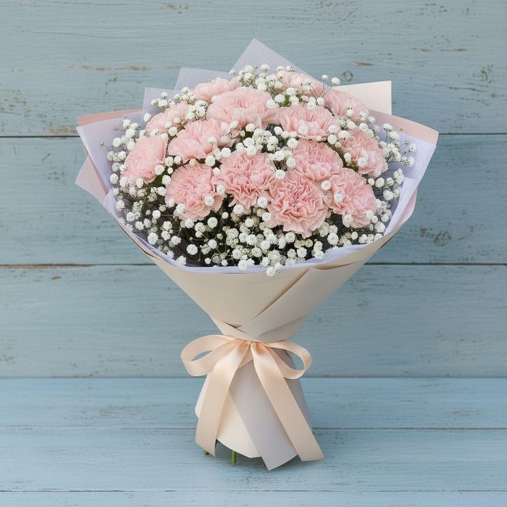 Букет цветов из: Гвоздики в Юбилейном