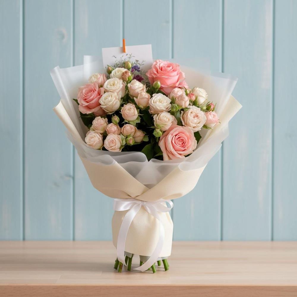 Букет цветов из: Розы в Юбилейном