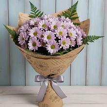 Букет цветов из:  Хризантемы #REPLACE_PRED# Юбилейном