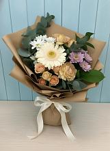 Букет цветов из:  Герберы и Хризантемы в Юбилейном