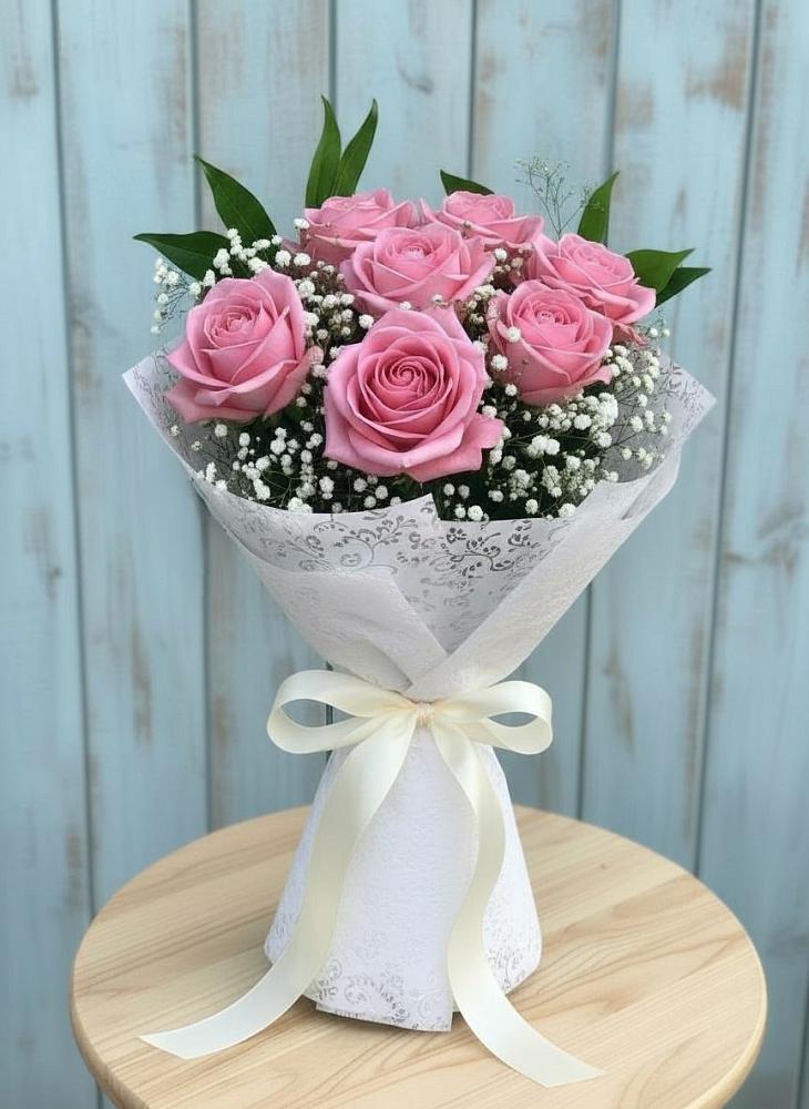 Букет цветов из: Розы в Юбилейном