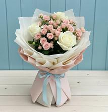 Букет цветов из:  Розы в Юбилейном