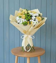 Букет цветов из:  Хризантемы и Розы в Юбилейном