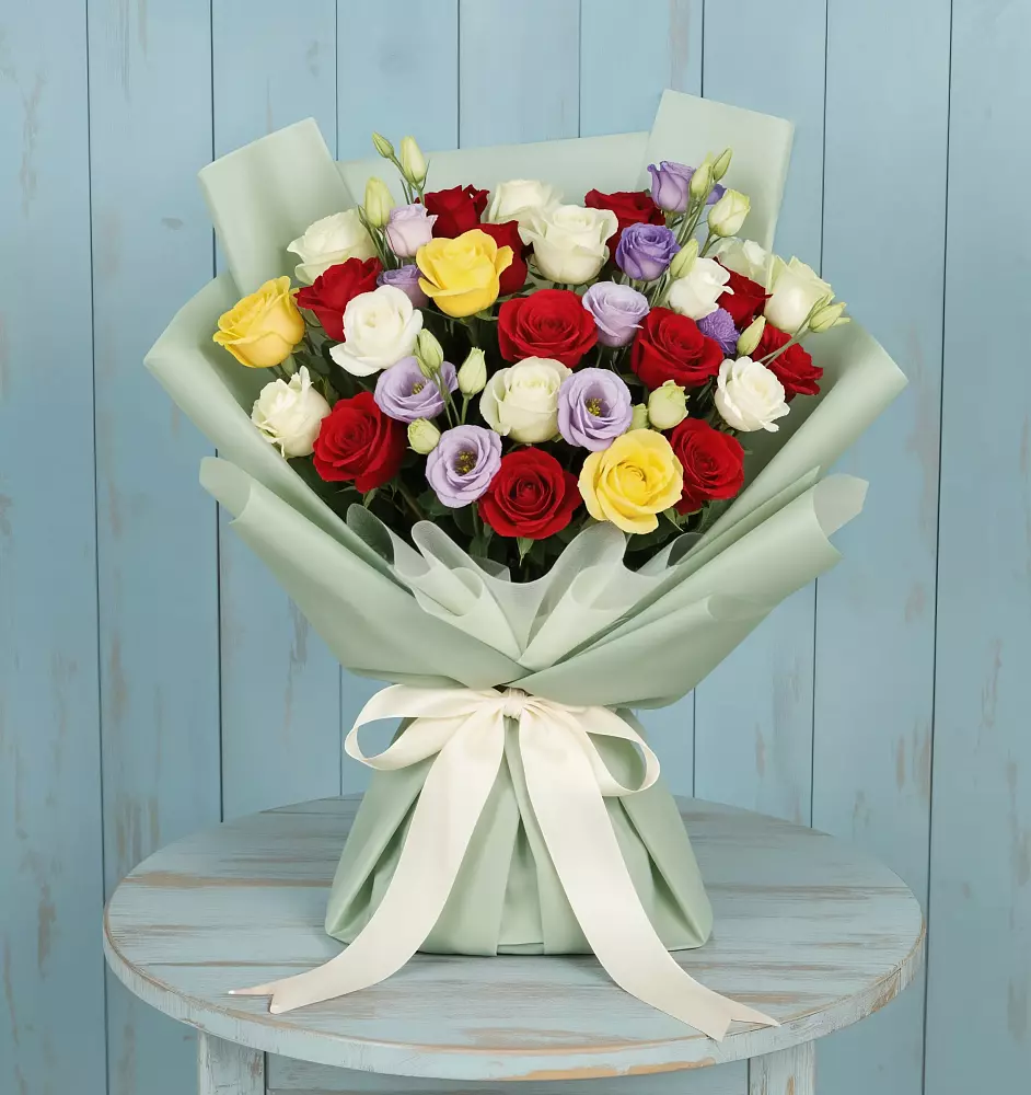 Букет цветов из: Розы в Юбилейном