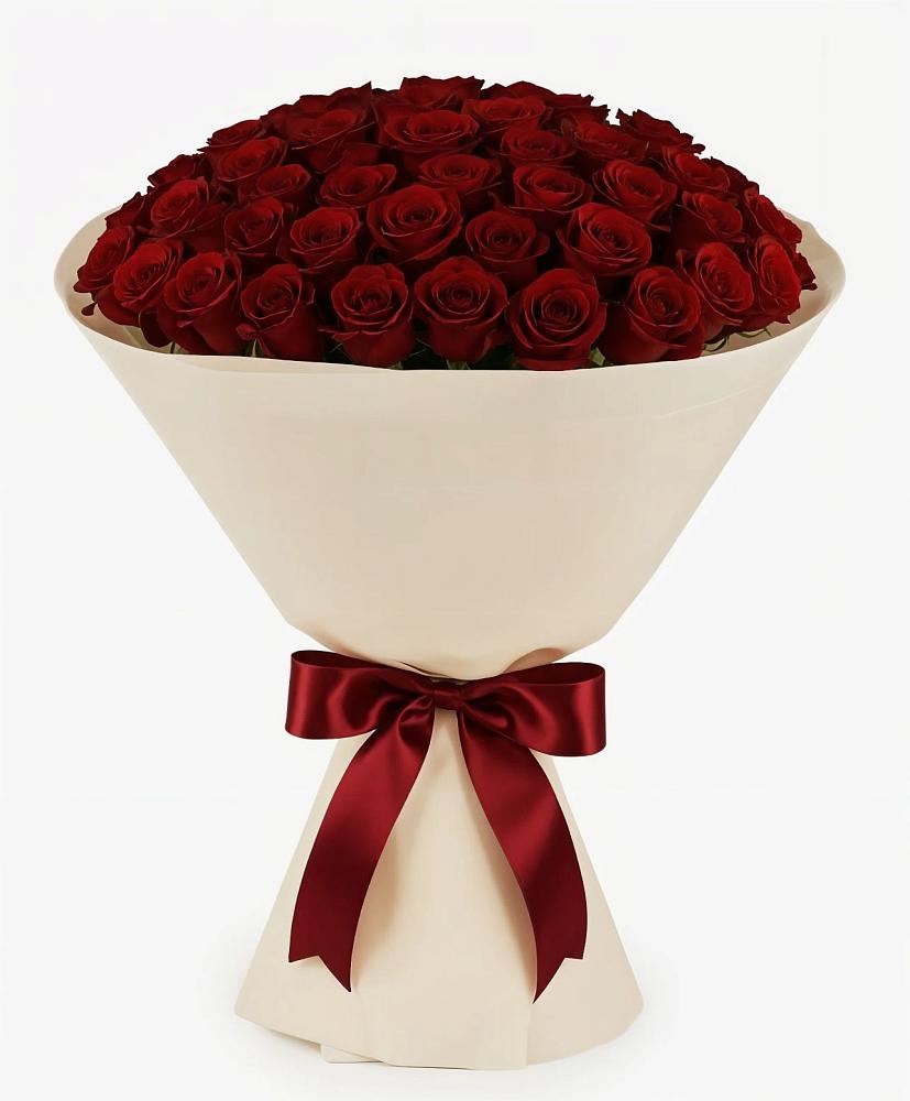 Букет 101 Бордовая роза Блэк Бакарра в Юбилейном